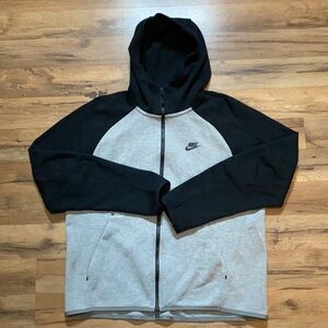 Nike Tech Black and Gray Hoodie